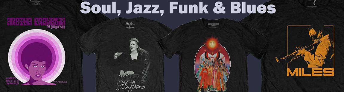 Soul, Jazz, Funk & Blues Official Licensed Merchandise