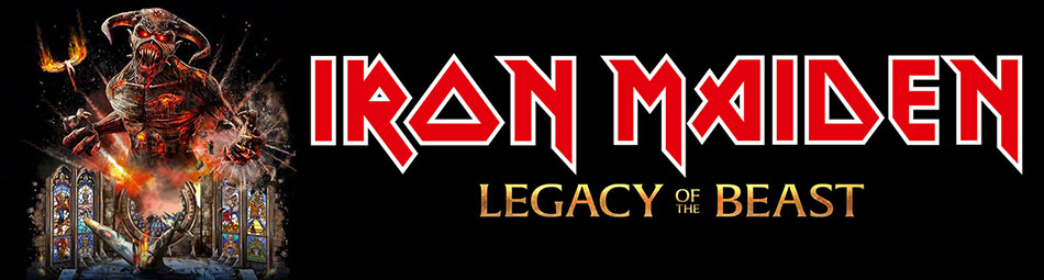 Official Licensed Iron Maiden Legacy of the Beast European Tour Merchandise