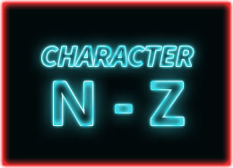 Character Merch N - Z
