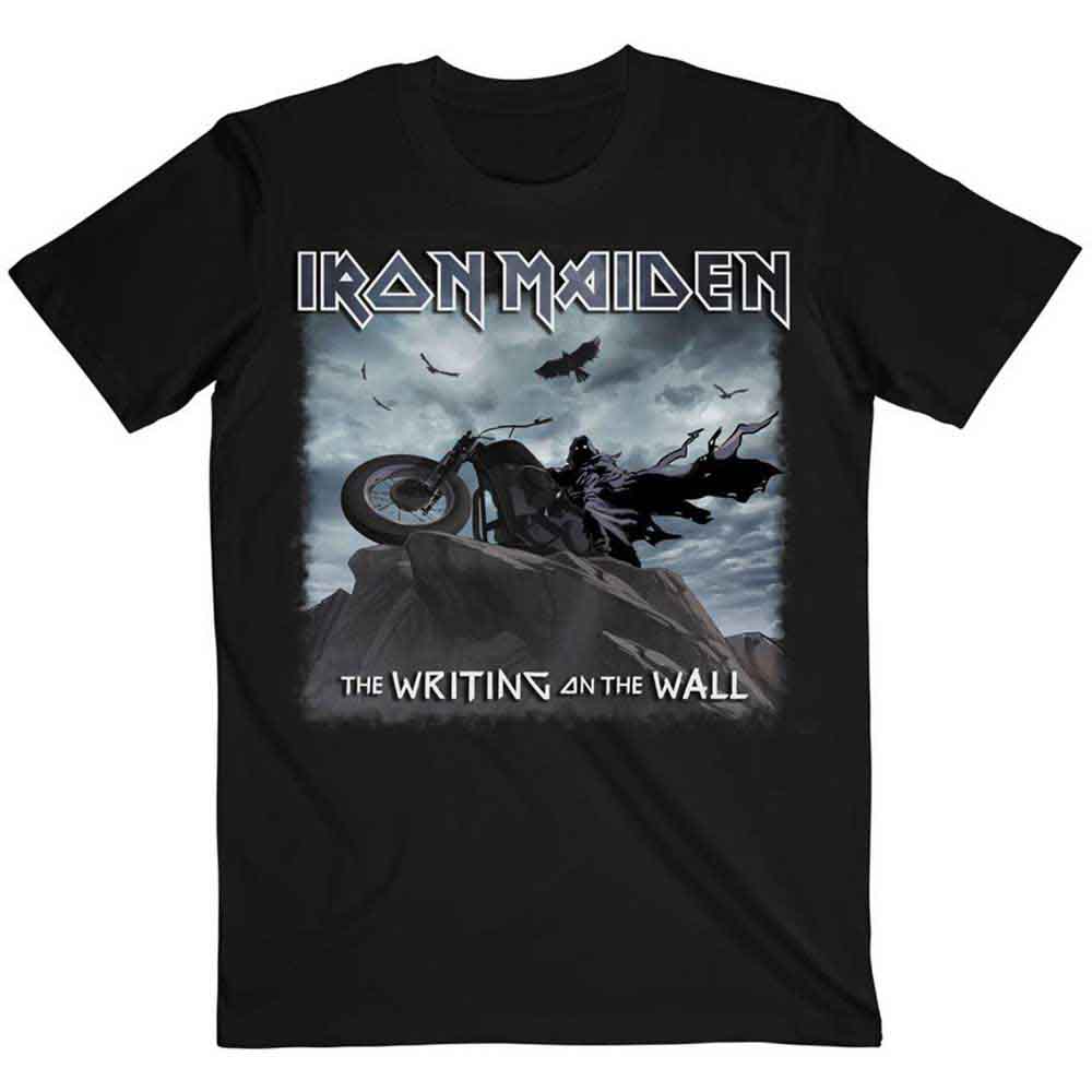 Iron Maiden Unisex T-Shirt: The Writing on the Wall Single Cover ...