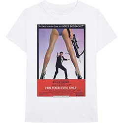 James Bond 007 Unisex T-Shirt: For Your Eyes Poster
