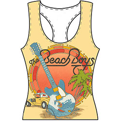 The Beach Boys Ladies Vest T-Shirt: All-over