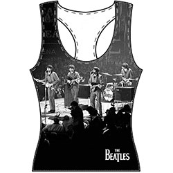 The Beatles Ladies Vest T-Shirt: Live