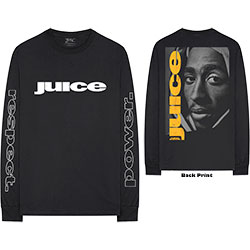 Tupac Unisex Long Sleeved T-Shirt: Respect (Back & Sleeve Print)