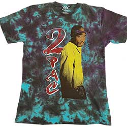 Tupac Unisex T-Shirt: Vintage Tupac (Dye-Wash)