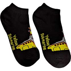 The Beatles Ladies Ankle Socks: Yellow Submarine (UK Size 4 - 7)