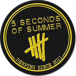 5 Seconds of Summer Standard Woven Patch: Derping Stamp