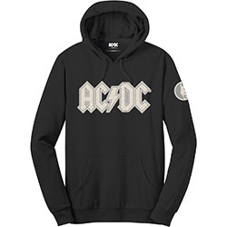 AC/DC Unisex Pullover Hoodie: Logo & Angus (Applique Motifs)