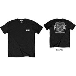 AC/DC Unisex T-Shirt: Black Ice (Back Print/Retail Pack)