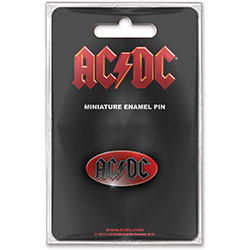 AC/DC Mini Pin Badge: Oval Logo