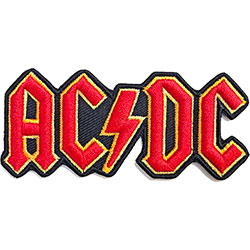 AC/DC Standard Patch: Cut-Out 3D Logo