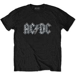 AC/DC Kids Embellished T-Shirt: Logo (Diamante)