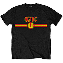 AC/DC Unisex T-Shirt: Logo & Stripe