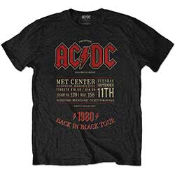 AC/DC Unisex T-Shirt: Minnesota '80