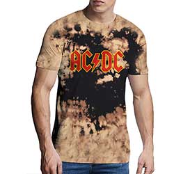 AC/DC Unisex T-Shirt: Logo (Dip-Dye)