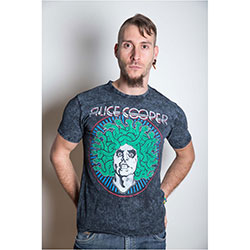 Alice Cooper Unisex T-Shirt: Medusa (Puff Print)