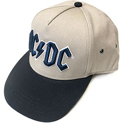 AC/DC Unisex Snapback Cap: Navy Logo
