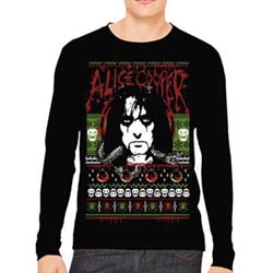 Alice Cooper Unisex Sweatshirt: Holiday 2015 (Small)