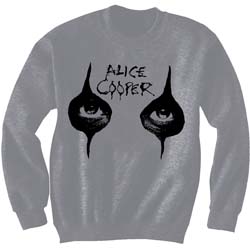 Alice Cooper Unisex Sweatshirt: Eyes with Puff Print Finishing