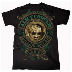 Alice Cooper Unisex T-Shirt: Billion Dollar Baby Crest