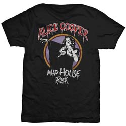 Alice Cooper Unisex T-Shirt: Mad House Rock