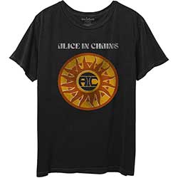 Alice In Chains Unisex T-Shirt: Circle Sun Vintage