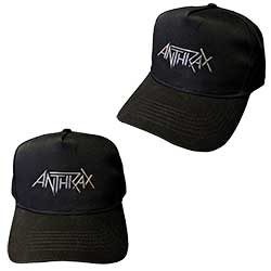 Anthrax Unisex Baseball Cap: Logo (Sonic Silver)