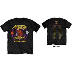 Anthrax Unisex T-Shirt: War Dance Paul Ale World Tour 2018 (Back Print) (Ex-Tour)