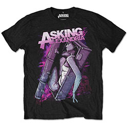 Asking Alexandria Unisex T-Shirt: Coffin Girl (Retail Pack)