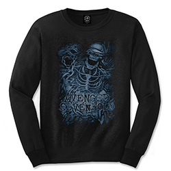 Avenged Sevenfold Unisex Long Sleeve T-Shirt: Chained Skeleton