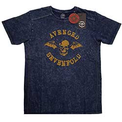 Avenged Sevenfold Unisex Snow Wash T-Shirt: Logo