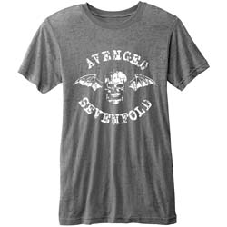 Avenged Sevenfold Unisex Burn Out T-Shirt: Death Bat