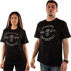 Avenged Sevenfold Unisex Embellished T-Shirt: Deathbat (Diamante)
