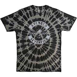 Avenged Sevenfold Unisex T-Shirt: Deathbat Crest (Dip-Dye)