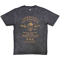 Avenged Sevenfold Unisex T-Shirt: Seize The Day (Wash Collection)