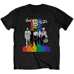 B52s Unisex T-Shirt: Rainbow Stripes