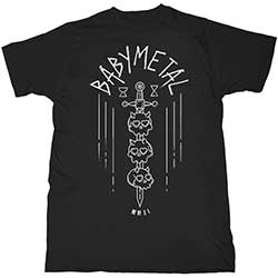 Babymetal Unisex T-Shirt: Skull Sword