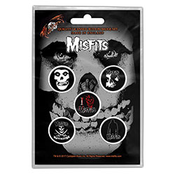 Misfits Button Badge Pack: Skull