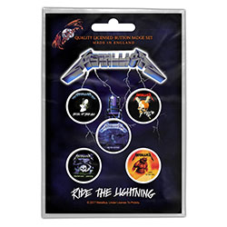 Metallica Button Badge Pack: Ride the Lightning