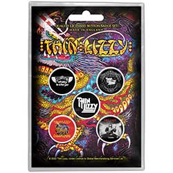 Thin Lizzy Button Badge Pack: Chinatown