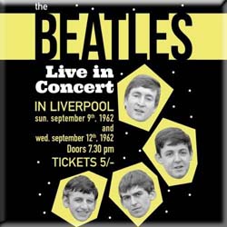 The Beatles Fridge Magnet: Live in Concert