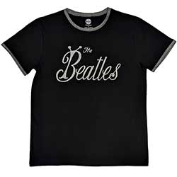 The Beatles Unisex Ringer T-Shirt: Bug Logo