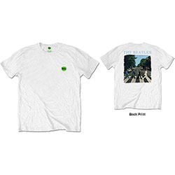 The Beatles Unisex T-Shirt: Abbey Road & Logo (Back Print/Retail Pack)