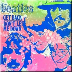 The Beatles Fridge Magnet: Get Back/Don't Let Me Down (Psychedelic)
