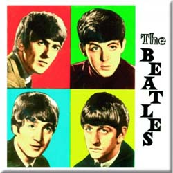 The Beatles Fridge Magnet: Coloured Boxes