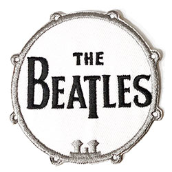 The Beatles Standard Woven Patch: Drum Logo