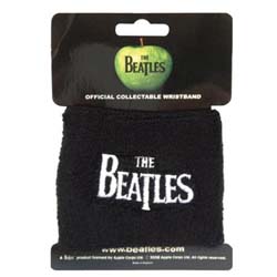 The Beatles Fabric Wristband: Drop T Logo