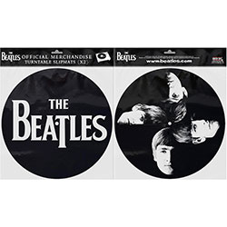 The Beatles Turntable Slipmat Set: Drop T Logo & Faces (Retail Pack)