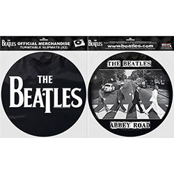 The Beatles Turntable Slipmat Set: Drop T Logo & Abbey Road (Retail Pack)