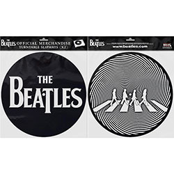 The Beatles Turntable Slipmat Set: Drop T Logo & Crossing Silhouette (Retail Pack)